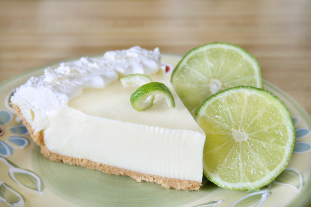 CC Shutterstock [http://www.shutterstock.com/pic-42607231/stock-photo-slice-of-key-lime-pie-with-fresh-limes-and-a-garnish.html]