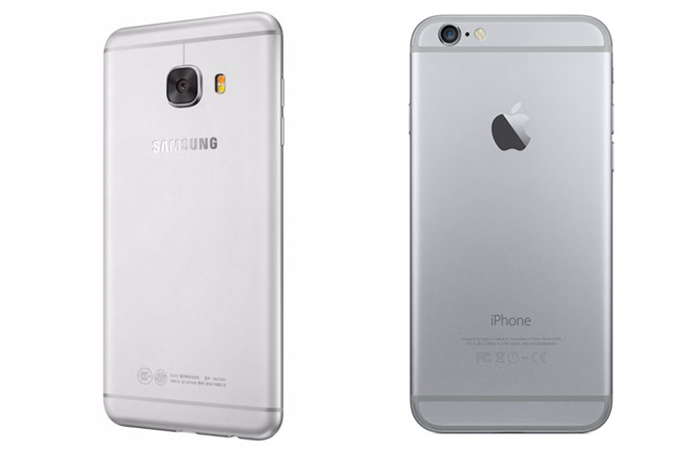 Comparación: Galaxy C5-IPhone 6