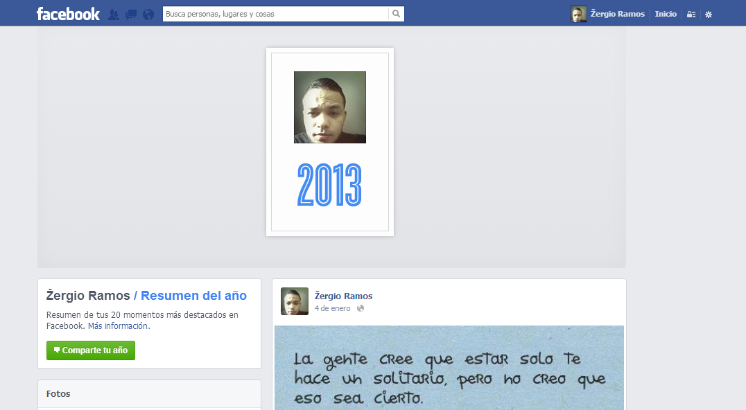 Facebook resumen 2013- 2