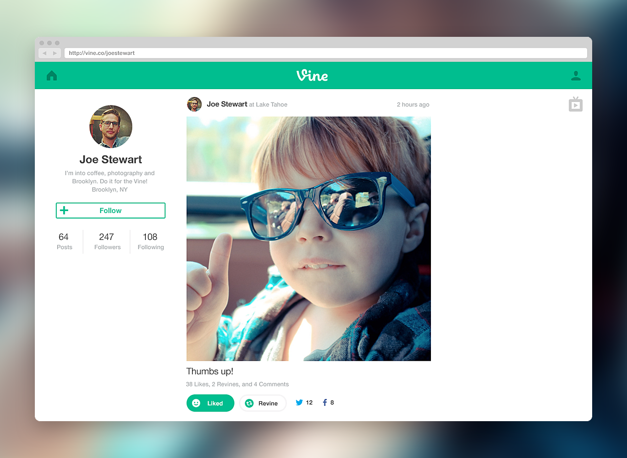 Vine ya tiene versión web - Social Geek