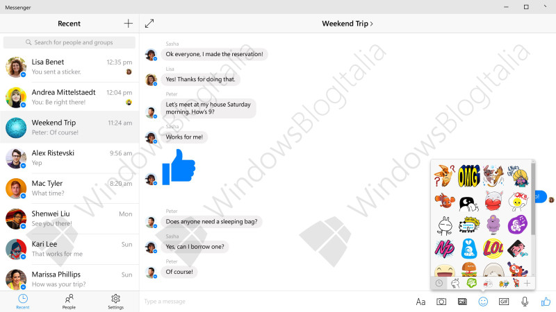 Messenger Windows 10